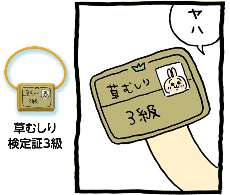 草むしり検定証3級